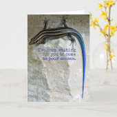 Carte Lizard (Skink) (Fleur jaune)