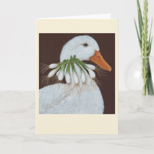 Carte Lizzie the Duck folded greeting card (Devant)