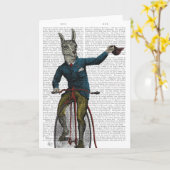 Carte Llama à vélo (Fleur jaune)