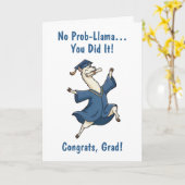 Carte Llama Graduation Card (Fleur jaune)