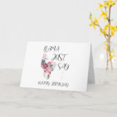 Carte Llama Juste Dire Joyeux Anniversaire (Fleur jaune)