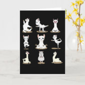 Carte Llama Yoga (Fleur jaune)