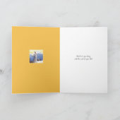 Carte Llamas sur la pensée romantique bleue de vous (Intérieur)