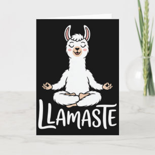 Carte Llamaste Lama Drôle De Yoga Méditation Namaste Pun