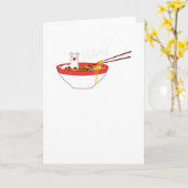 Carte Llamen Funny Llama Ramen Cadeau Pour Les Amateurs (Fleur jaune)