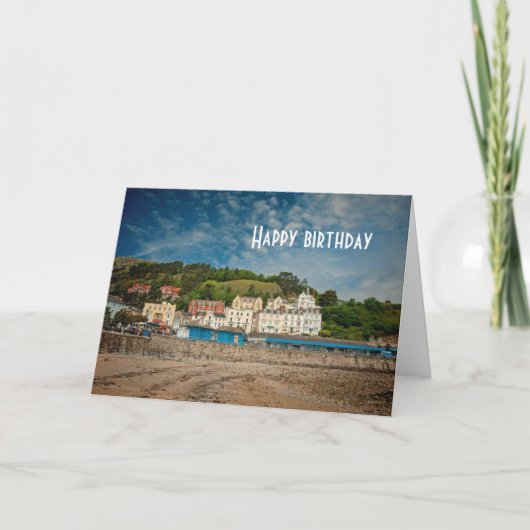 Carte Llandudno Pittoresque Vue sur la plage du littoral (Devant)