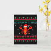 Carte Lobster Claus Ugly Sweater For Lobster Lovers On C (Fleur jaune)