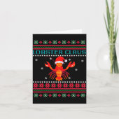 Carte Lobster Claus Ugly Sweater For Lobster Lovers On C (Devant)