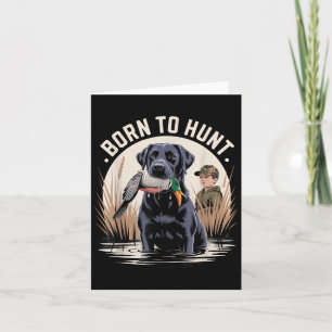 Carte Local Garçon Black Lab Marsh Scene Sunset Vintage