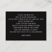 Carte locale de mèche de soins ultérieurs de fille (Dos)