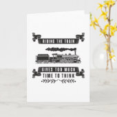 Carte Locomotive Chemins de Fer Trains Train Driver Idée (Fleur jaune)