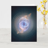 Carte L'oeil du chat Nebula Hubble Space (Fleur jaune)
