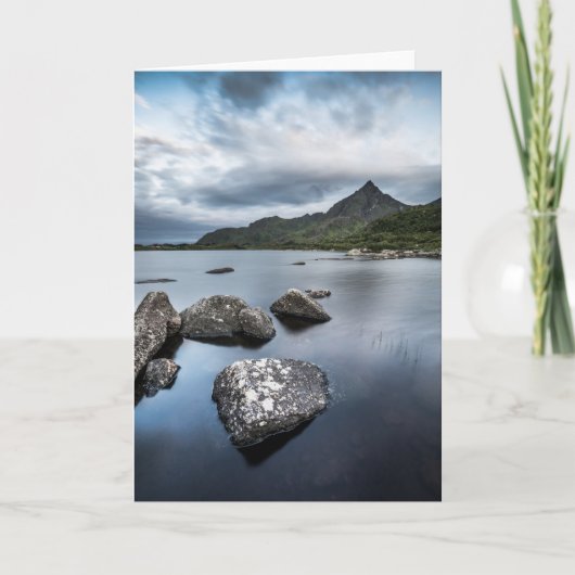 Carte Lofoten Islands Norvège Paysage Photo (Devant)