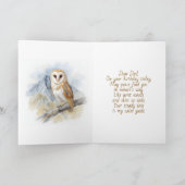 Carte Log Cabin, Stream and Deer, Happy Birthday Dad (Intérieur)