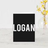 Carte Logan - Cool New Funny Name Fan Gift Tee  (Fleur jaune)
