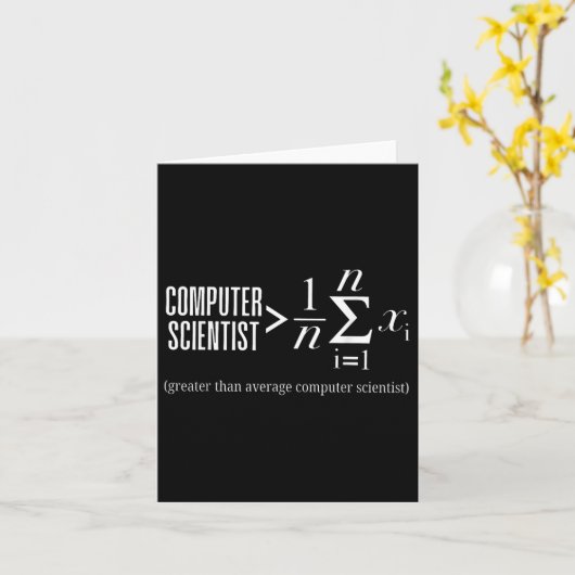 Carte Logiciel de codeur programmeur de mathématiques in (Fleur jaune)