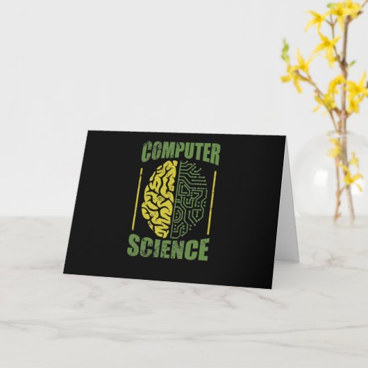 Carte Logiciel informatique de science informatique (Fleur jaune)