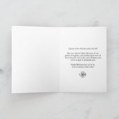 Carte Logo Amusant Noir Blanc Chat Lunettes de soleil fê (Intérieur)