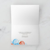 Carte Logo Ballons Bleus Rouge Entreprise Joyeux anniver (Intérieur)