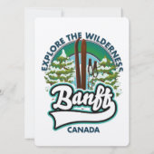 Carte logo banff canada pour skier (Dos)