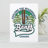 Carte logo banff canada pour skier (Debout devant)