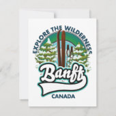 Carte logo banff canada pour skier (Dos)
