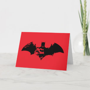 Carte Logo Batman et Gotham Silhouette Bat