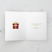 Carte Logo Burgundy Gold Fireworks Black Group Anniversa (Intérieur)