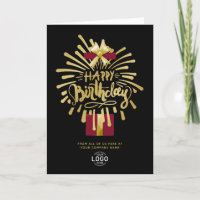 Logo Burgundy Gold Fireworks Black Group Anniversa