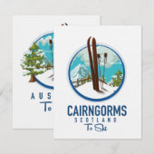 Carte Logo Cairngorms Écosse (Devant / Derrière)