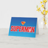 Carte Logo classique Superman Bold (Fleur jaune)
