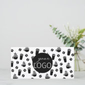 Carte Logo Coffee Shop Motif Business Cadeau Certificat (Debout devant)