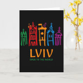 Carte Logo Couleur Moderne De Lviv (Fleur jaune)