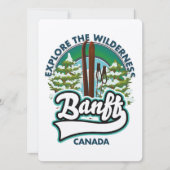 Carte logo de Banff Canada pour skier (Devant)