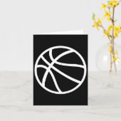 Carte Logo de basket-ball (Fleur jaune)