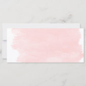 Carte Logo de certificat cadeau pour brosse rose pastel (Dos)