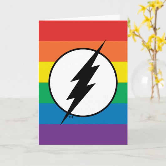 Carte Logo de Flash Rainbow (Fleur jaune)