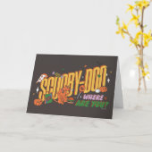 Carte Logo de friandise d'Halloween de Scooby-Doo (Fleur jaune)