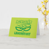 Carte Logo de la face de laboratoire de Dexter (Fleur jaune)