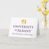 Carte Logo de l'Université d'Albany (Fleur jaune)