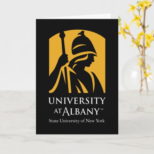 Carte Logo de l'Université d'Albany (Fleur jaune)