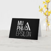 Carte Logo de Mu Phi Epsilon (Fleur jaune)