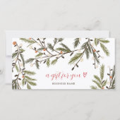 Carte Logo de Noël de Noël de Noël rustique (Devant)