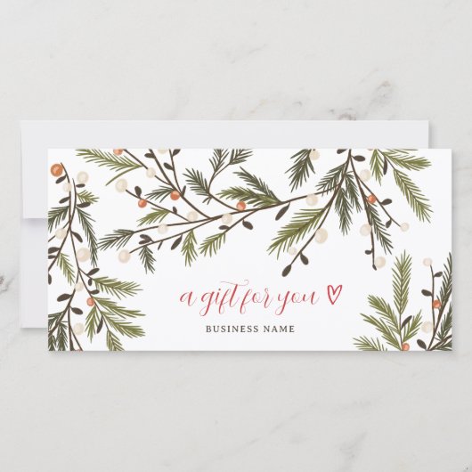 Carte Logo de Noël de Noël de Noël rustique (Devant)