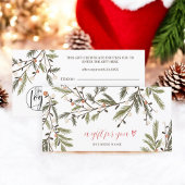 Carte Logo de Noël de Noël de Noël rustique