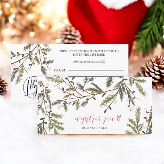 Carte Logo de Noël de Noël de Noël rustique