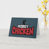 Carte Logo de Robot Chicken (Fleur jaune)