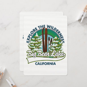 Carte Logo de ski Big Bear Lake California