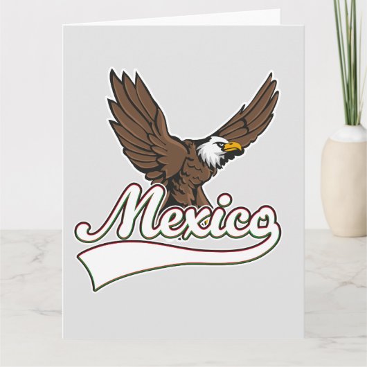 Carte logo de voyage au Mexique (Devant)