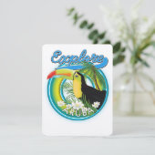 Carte Logo de voyage Explore Aruba (Debout devant)